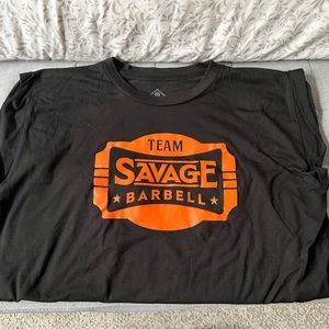 Savage Barbell Roll Cuff Tee